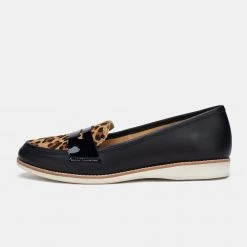 Rollie Nation All Shoes Penny Loafer Black / Cognac Leopard 15 Rollie Nation All Shoes Penny Loafer Black / Cognac Leopard