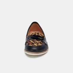 Rollie Nation All Shoes Penny Loafer Black / Cognac Leopard 19 Rollie Nation All Shoes Penny Loafer Black / Cognac Leopard