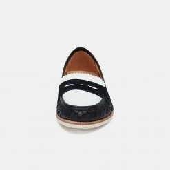 Rollie Nation Penny Loafer Black Geo / White