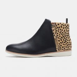 Rollie Nation Side Zip Boot Black/Cheetah All Shoes