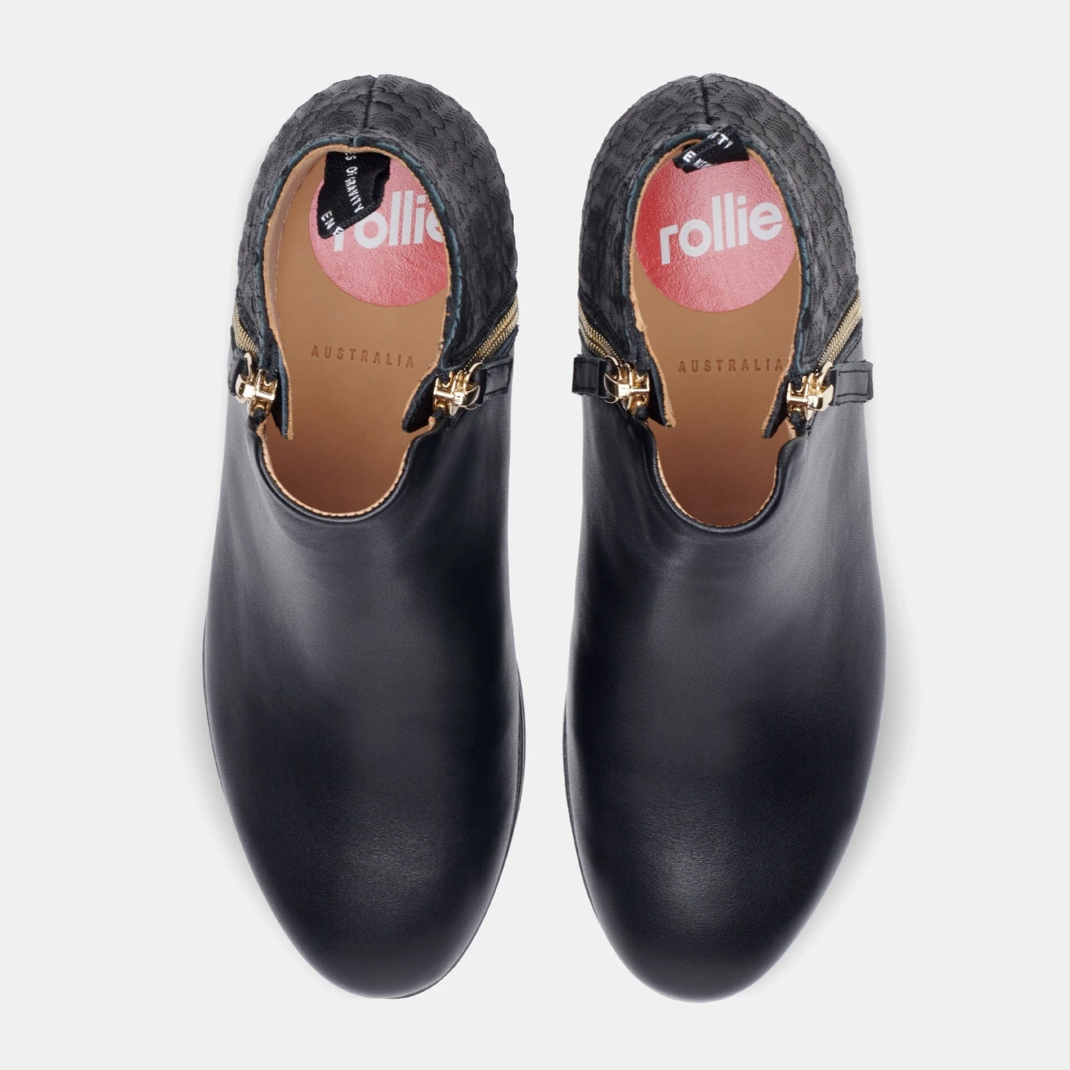 Rollie Nation Side Zip Black / Geo / Black Sole 8 Rollie Nation Side Zip Black / Geo / Black Sole