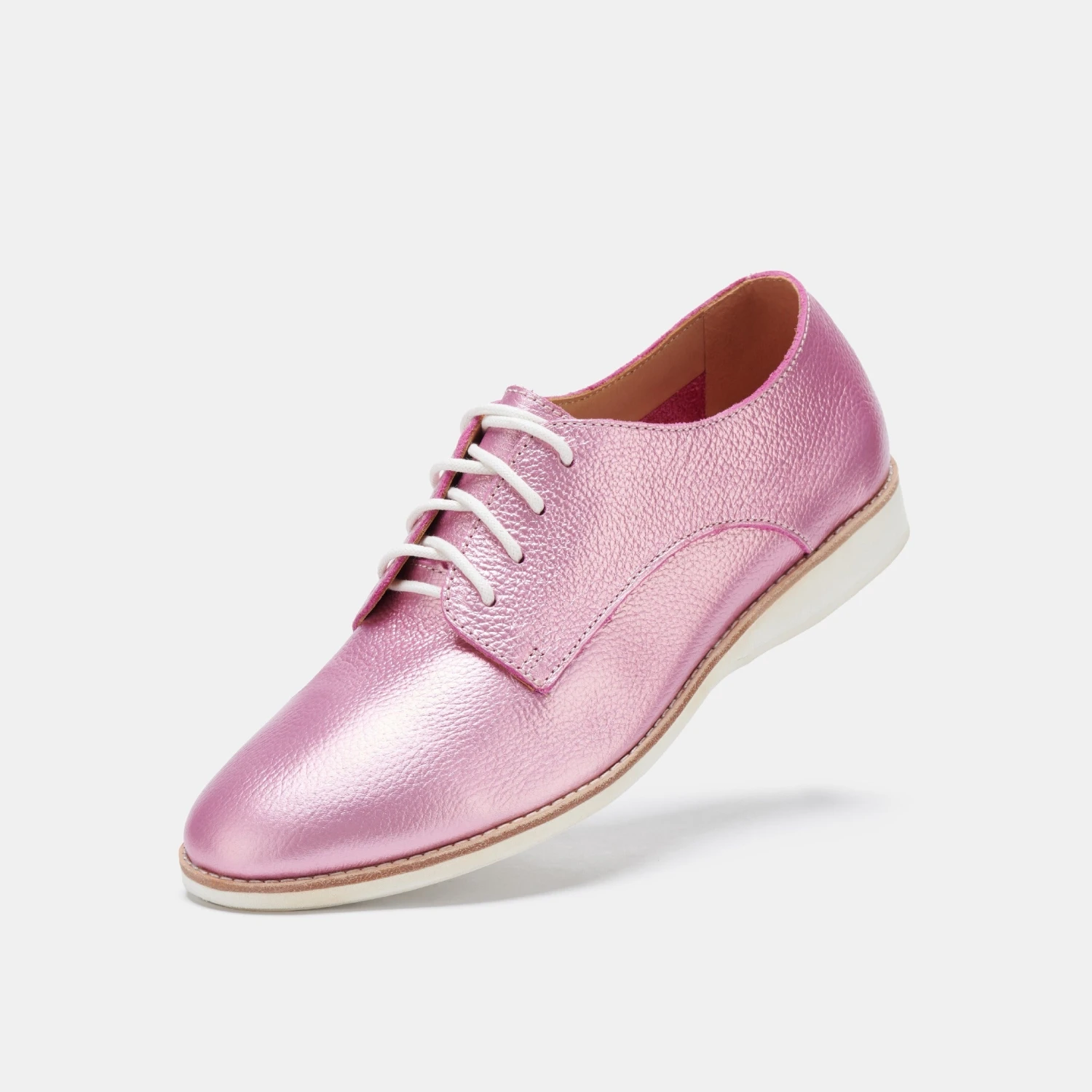 Rollie Nation Derby Super Soft Pink Metallic All Shoes 3 Rollie Nation Derby Super Soft Pink Metallic All Shoes