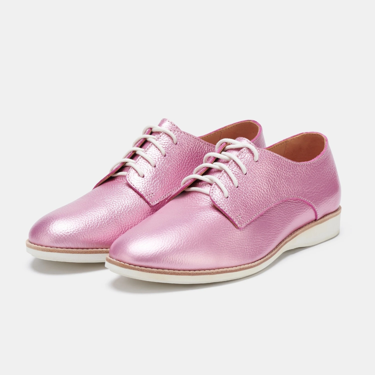 Rollie Nation Derby Super Soft Pink Metallic All Shoes 8 Rollie Nation Derby Super Soft Pink Metallic All Shoes