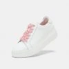 Rollie Nation All Shoes City Sneaker White / Pink Velvet Bow 2 Rollie Nation All Shoes City Sneaker White / Pink Velvet Bow