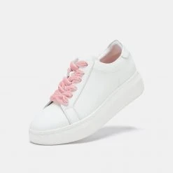 Rollie Nation All Shoes City Sneaker White / Pink Velvet Bow
