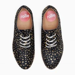 Rollie Nation Derby Medium Gold Leopard All Shoes
