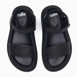 Rollie Nation Acme Sandal All Black All Shoes