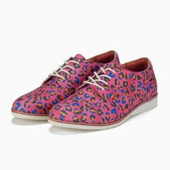 Rollie Nation All Shoes Derby Fuchsia Leopard