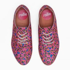 Rollie Nation All Shoes Derby Fuchsia Leopard