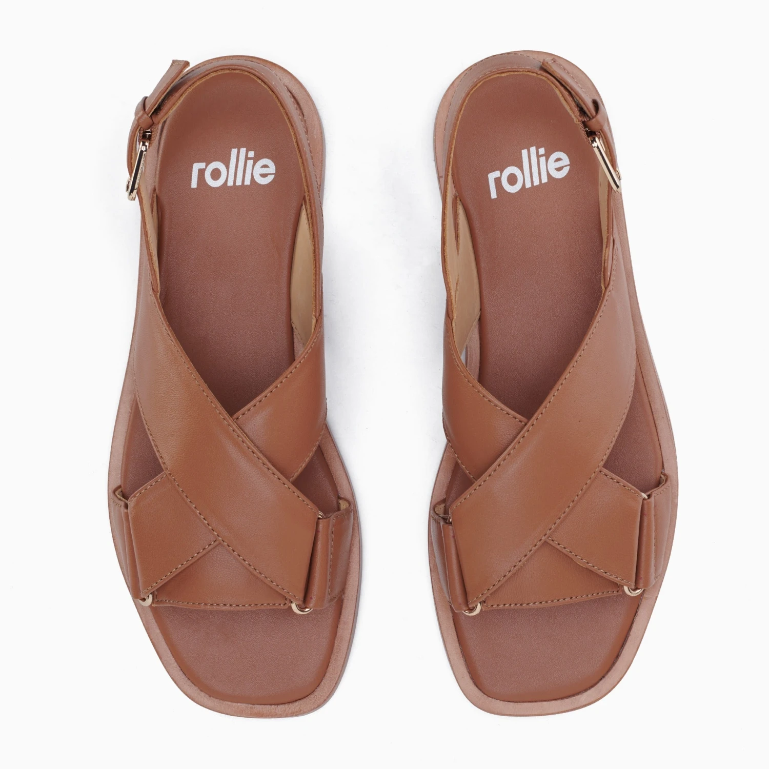 Rollie Nation All Shoes Alpha Cross Sandal Cognac 8 Rollie Nation All Shoes Alpha Cross Sandal Cognac