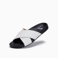 Rollie Nation Tide Cross Slide White Geo Black
