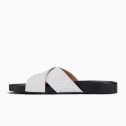 Rollie Nation Tide Cross Slide White Geo Black