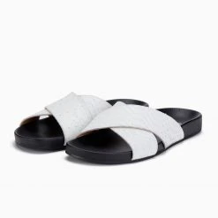 Rollie Nation Tide Cross Slide White Geo Black