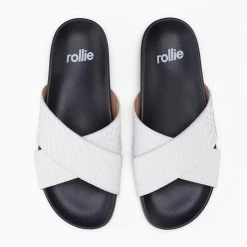 Rollie Nation Tide Cross Slide White Geo Black