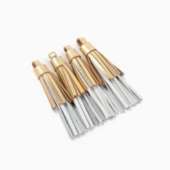 Rollie Nation Leather Tassel Set Soft Gold/White (4 Per Set) All Shoes