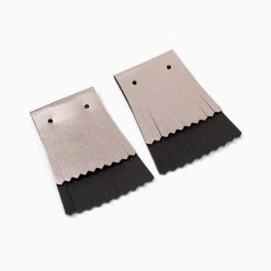 Rollie Nation Party Edit Reversible Leather Kilt Set Black / Pewter (2 Per Set)