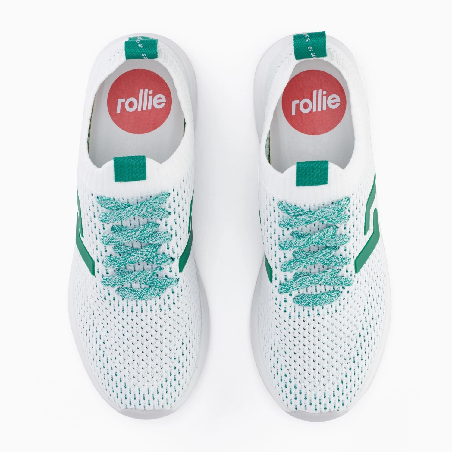 Rollie Nation Bolt Overlay Green/White All Shoes 8 Rollie Nation Bolt Overlay Green/White All Shoes