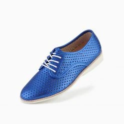 Rollie Nation Derby Punch Sapphire Metallic All Shoes