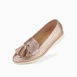 Rollie Nation All Shoes Loafer Punch Rose Gold Tassel