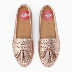 Rollie Nation All Shoes Loafer Punch Rose Gold Tassel