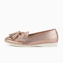 Rollie Nation All Shoes Loafer Punch Rose Gold Tassel