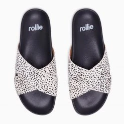 Rollie Nation Tide Cross Slide Snow Leopard All Shoes