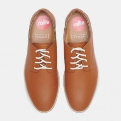 Rollie Nation Vegan Derby Mens Cognac