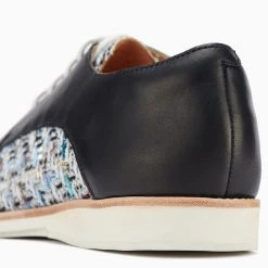 Rollie Nation All Shoes Derby Aqua Tweed Black