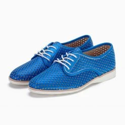 Rollie Nation All Shoes Derby Punch Blue Shimmer