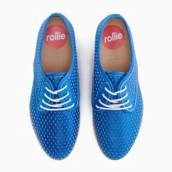 Rollie Nation All Shoes Derby Punch Blue Shimmer