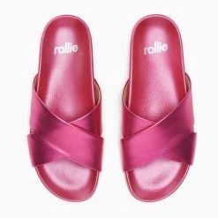 Rollie Nation All Shoes Tide Cross Slide Raspberry Metallic 19 Rollie Nation All Shoes Tide Cross Slide Raspberry Metallic