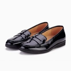Rollie Nation Penny Loafer All Black Patent