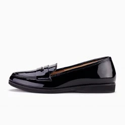 Rollie Nation Penny Loafer All Black Patent