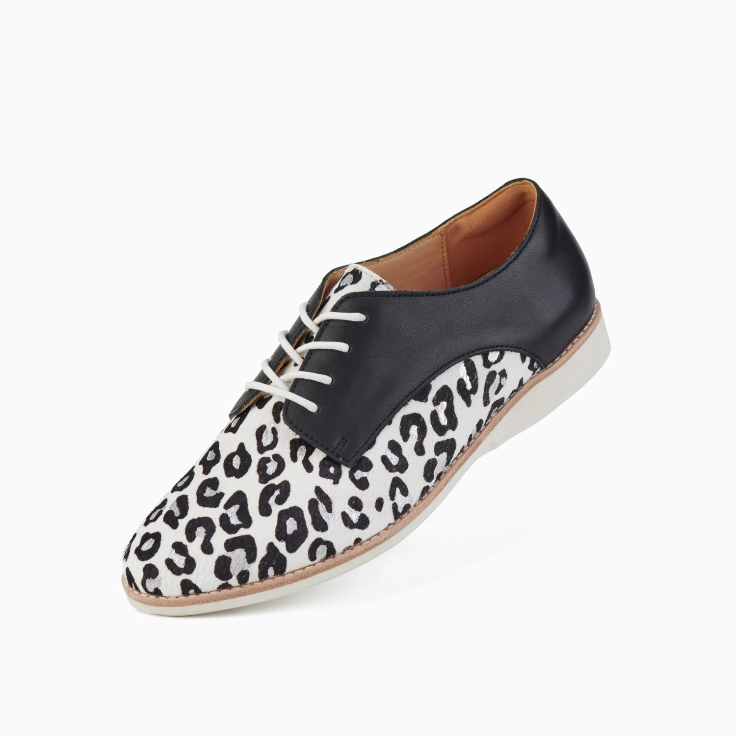 Rollie Nation Derby Silver Leopard Black All Shoes 3 Rollie Nation Derby Silver Leopard Black All Shoes