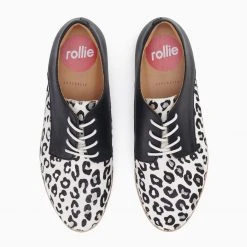 Rollie Nation Derby Silver Leopard Black All Shoes 16 Rollie Nation Derby Silver Leopard Black All Shoes