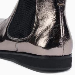 Rollie Nation Chelsea Pewter Crinkle Patent/Black All Shoes