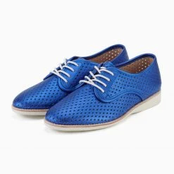 Rollie Nation Derby Punch Sapphire Metallic All Shoes