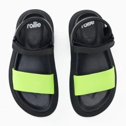 Rollie Nation Acme Sandal Black/Neon Yellow All Shoes