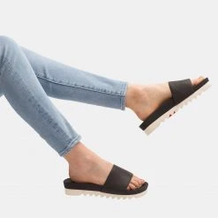 Rollie Nation All Shoes Sandal Slide Tooth Wedge Black