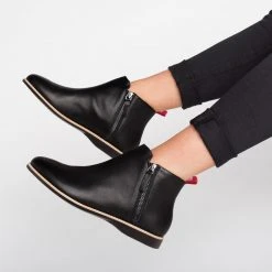 Rollie Nation All Shoes Side Zip Boot All Black