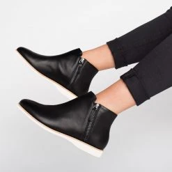 Rollie Nation Side Zip Boot Black Leather 2.0 All Shoes