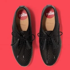 Rollie Nation Leather Tassel Set Black (4 Per Set) Accessories