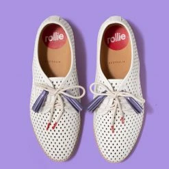 Rollie Nation Leather Tassel Set Lilac Metallic (4 Per Set)